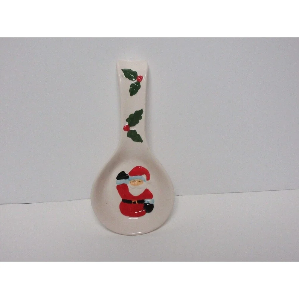 Santa Christmas Spoon Rest Holiday